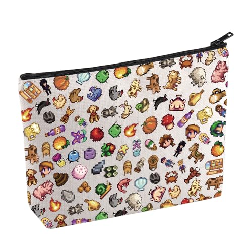 Stardew Kosmetiktasche, inspiriert von Spielen, Landwirtschaft, Simulationsspiel, Make-up-Tasche, Junimo, Pflanzgefäß, Geschenk, Bauernhof, Angeln, Geschenk, Videospiel-Liebhaber, Geschenk, Game Stardew Kosmetiktasche, inspiriert von Spielen, Landwirtschaft, Simulationsspiel, Make-up-Tasche, Junimo, Pflanzgefäß, Geschenk, Bauernhof, Angeln, Geschenk, Videospiel-Liebhaber, Geschenk, Game von BAUNA