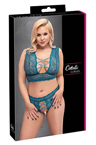 BAWERO Dessouset Bralette Plus String aus feiner weicher Spitze XL Cottelli Curves 22141054051 4024144185030 Elastisch für hohen BAWERO Dessouset Bralette Plus String aus feiner weicher Spitze XL Cottelli Curves 22141054051 4024144185030 Elastisch für hohen von BAWERO