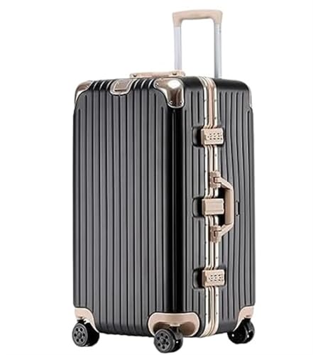 BAWFADFS Gepäck Handgepäck Koffer Handgepäck Hartschale mit Aluminiumrahmen, Spinner-Räder Schloss Koffer Aufgegebenes Gepäck Koffer Handgepäck von BAWFADFS