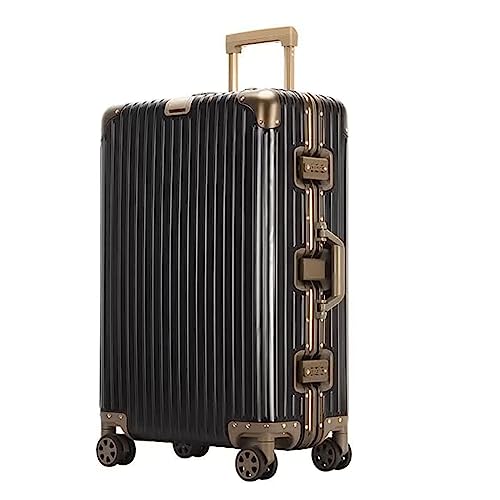 BAWFADFS Handgepäckkoffer mit Rollen, Koffer mit Aluminiumrahmen, Trolley-Koffer mit großer Kapazität und Hartschale, geeignet für Geschäftsreisen und Urlaub von BAWFADFS