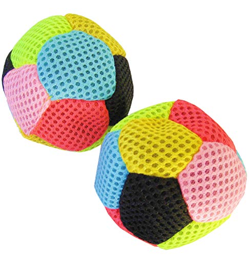 BAY Sports 2X Agility Ball Reaktionsball Reflexball Geschicklichkeitsball Animationsball Sport Mesh Beweglichkeitsball von BAY Sports