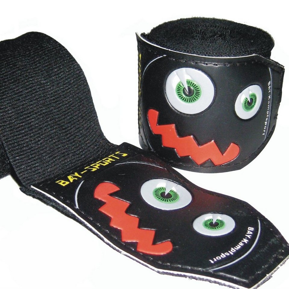 BAY-Sports Boxbandagen Monster 3D Kinder Box-Bandagen Handbandagen Boxen Kickboxen schwarz BAY-Sports Boxbandagen Monster 3D Kinder Box-Bandagen Handbandagen Boxen Kickboxen schwarz von BAY-Sports
