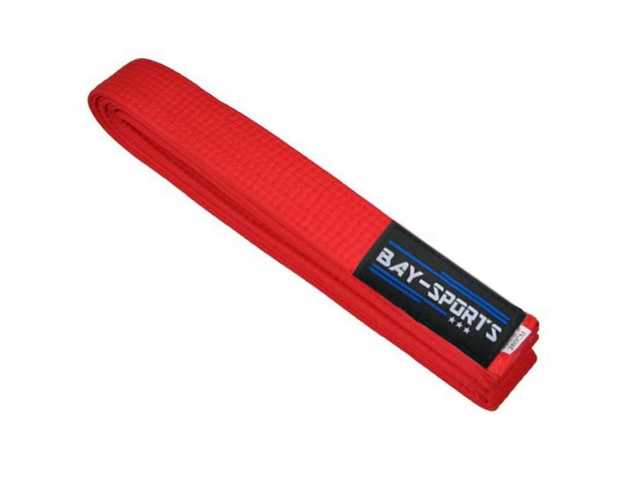 BAY-Sports Karateanzug Budogürtel Karategürtel Kampfsportgürtel rot, Judogürtel, Taekwondogürtel, Länge 160 cm - 350 cm von BAY-Sports