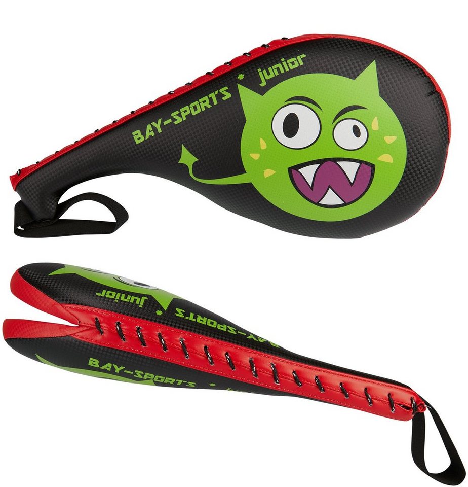 BAY-Sports Pratzen Alien Motivation Doppel Mitt Kinder Schlagpolster, Schlagkissen, Taekwondo, Kickboxen, Karate, Kids von BAY-Sports