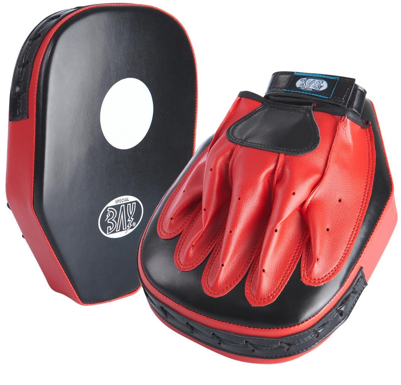 BAY-Sports Pratzen RedStar Handpratzen gerade Schlagpolster Kickboxen, Klassisch mit Klettverschluß, Trainerpratzen, Paar BAY-Sports Pratzen RedStar Handpratzen gerade Schlagpolster Kickboxen, Klassisch mit Klettverschluß, Trainerpratzen, Paar von BAY-Sports