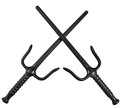 BAY Sai Gabeln Training Kunststoff Gummi biegsam schwarz Kampfkunst Kung Fu Dolch Waffe Kinder Einsteiger Anfänger BAY Sai Gabeln Training Kunststoff Gummi biegsam schwarz Kampfkunst Kung Fu Dolch Waffe Kinder Einsteiger Anfänger von BAY