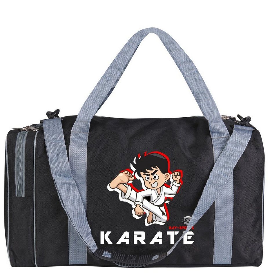 BAY-Sports Sporttasche Sporttasche für Kinder Karate schwarz/grau 50 cm BAY-Sports Sporttasche Sporttasche für Kinder Karate schwarz/grau 50 cm von BAY-Sports