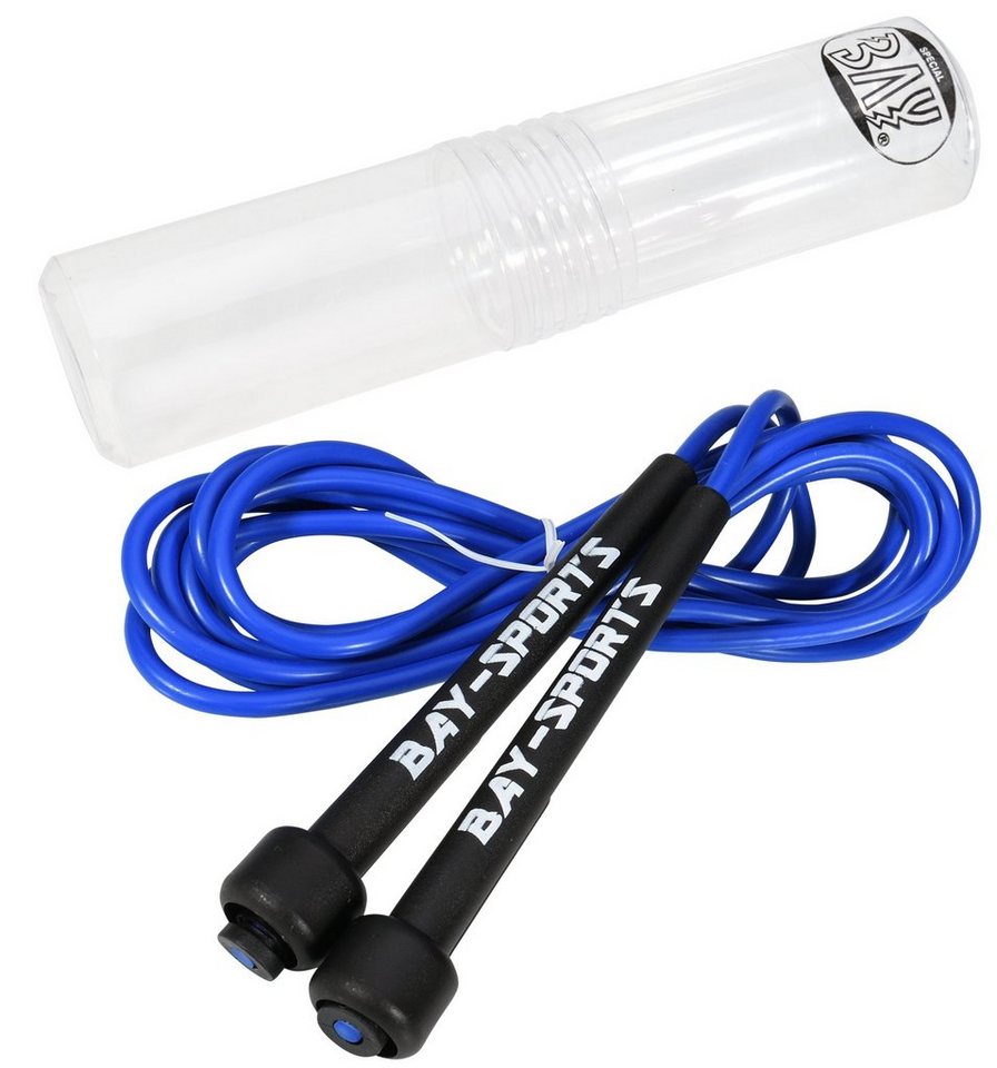 BAY-Sports Springseil High Speed Nylon Sprungseil blau Hüpfseil Skipping Rope Adult, Stufenlos Längenverstellbar - Leicht und ergonomisch BAY-Sports Springseil High Speed Nylon Sprungseil blau Hüpfseil Skipping Rope Adult, Stufenlos Längenverstellbar - Leicht und ergonomisch von BAY-Sports