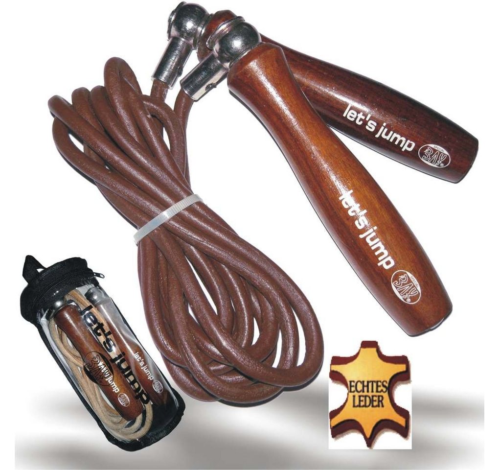 BAY-Sports Springseil Let´s Jump 305 Leder Springseil Holz Gewichtsgriff BAY-Sports Springseil Let´s Jump 305 Leder Springseil Holz Gewichtsgriff von BAY-Sports