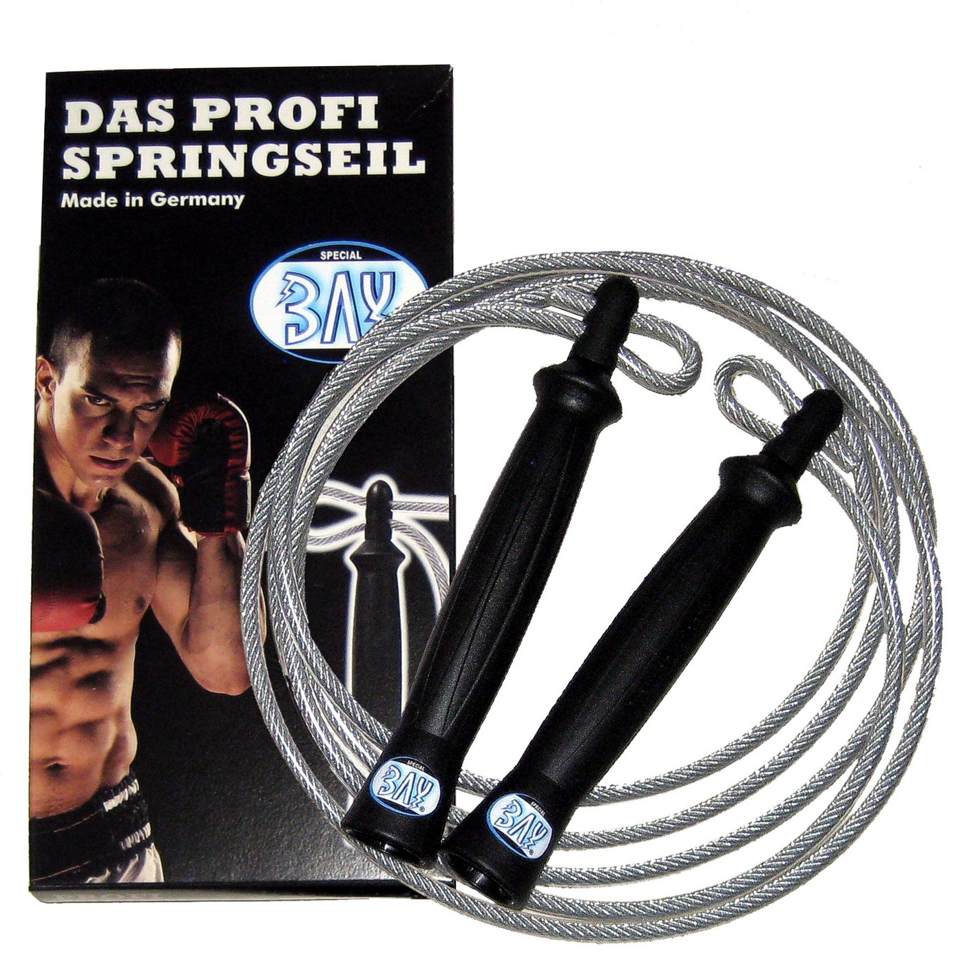 BAY-Sports Springseil Made in Germany Delux 280 Stahl Springseil von BAY-Sports