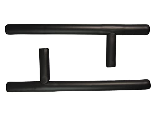 Tonfa Schaumstoff 52 cm schwarz SV Krav MAGA Selbstverteidigung Self Defense Mantel mit Plastikkern Langstock Stock Softstick Softstock Soft Stock Kampfstock Budo Kunststoff von BAY