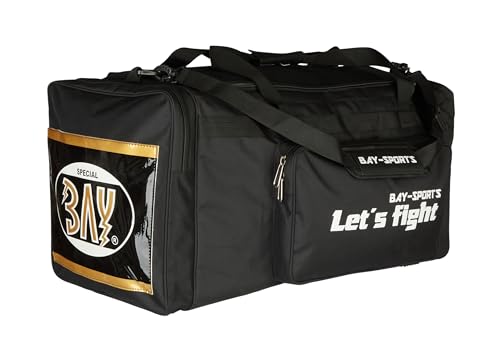 BAY Let´s Fight XL, 80 cm, Sporttasche, Kampfsport, Budo, Boxen, Thaiboxen Muay Thai Champ K1 MMA Muaythai K-1, Krav MAGA, Tasche, Trainingstasche, Thaiboxtasche Bag, schwarz von BAY