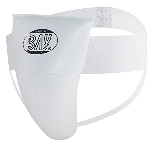 BAY Twin Tiefschutz weiß XXS-XL hochwertigen Leder Pu Suspensorium Genitalschutz für Kinder Herren Jugendliche Herrentiefschutz Unterleibschutz Kampfsport Kickboxen Karate Kids Kindertiefschutz (XXS) BAY Twin Tiefschutz weiß XXS-XL hochwertigen Leder Pu Suspensorium Genitalschutz für Kinder Herren Jugendliche Herrentiefschutz Unterleibschutz Kampfsport Kickboxen Karate Kids Kindertiefschutz (XXS) von BAY