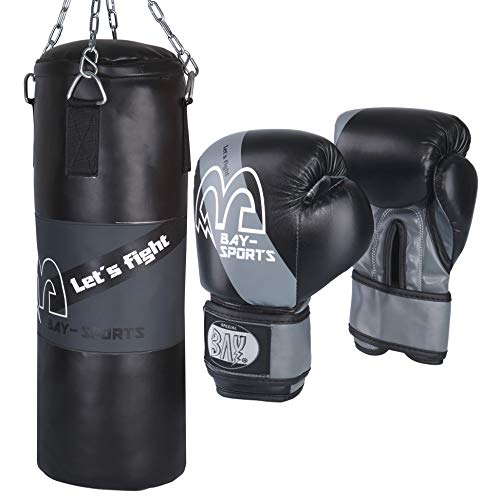 BOXSET 8 Kilo 85 x 28 cm gefüllt mit Stahl Kette, für Damen Herren Jugendliche Kinder und mehr, Box-Set Sandsack Boxsack Boxhandschuhe, Box- Handschuhe, Kids Junior Teens, fertig gefüllter Stahlkette, BOXSET 8 Kilo 85 x 28 cm gefüllt mit Stahl Kette, für Damen Herren Jugendliche Kinder und mehr, Box-Set Sandsack Boxsack Boxhandschuhe, Box- Handschuhe, Kids Junior Teens, fertig gefüllter Stahlkette, von BAY