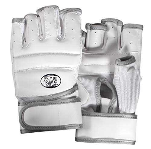 MMA, Krav MAGA, Handschuhe Profi von BAY (weiß/Silber, XS) von BAY