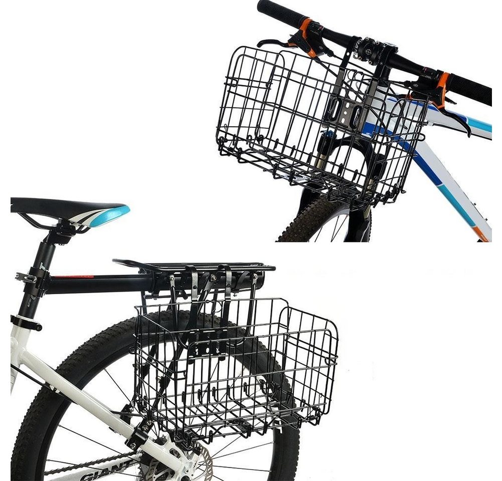 BAYLI Fahrrad-Gepäckträger 2er Pack Universal Fahrradkorb faltbar für vorne & hinten - Belastbark BAYLI Fahrrad-Gepäckträger 2er Pack Universal Fahrradkorb faltbar für vorne & hinten - Belastbark von BAYLI