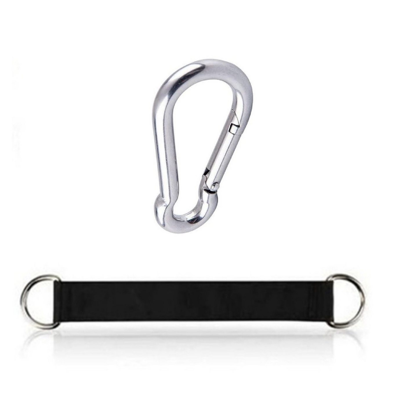 BAYLI Kurzhantel 28 cm Umlenkrollengurt mit 1 x Karabinerhaken, Hängegurt für Fitnessge BAYLI Kurzhantel 28 cm Umlenkrollengurt mit 1 x Karabinerhaken, Hängegurt für Fitnessge von Bayli