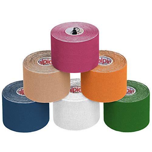 ALPIDEX Kinesiologie Tape 1/3/ 6/12 Rollen Viele Farben 5 m x 5 cm Anwendungsbroschüre Elastisch Wasserfest Hautfreundlich Physio Muskel Tape Set, Farbe:bunt, Menge:6 Rollen ALPIDEX Kinesiologie Tape 1/3/ 6/12 Rollen Viele Farben 5 m x 5 cm Anwendungsbroschüre Elastisch Wasserfest Hautfreundlich Physio Muskel Tape Set, Farbe:bunt, Menge:6 Rollen von ALPIDEX