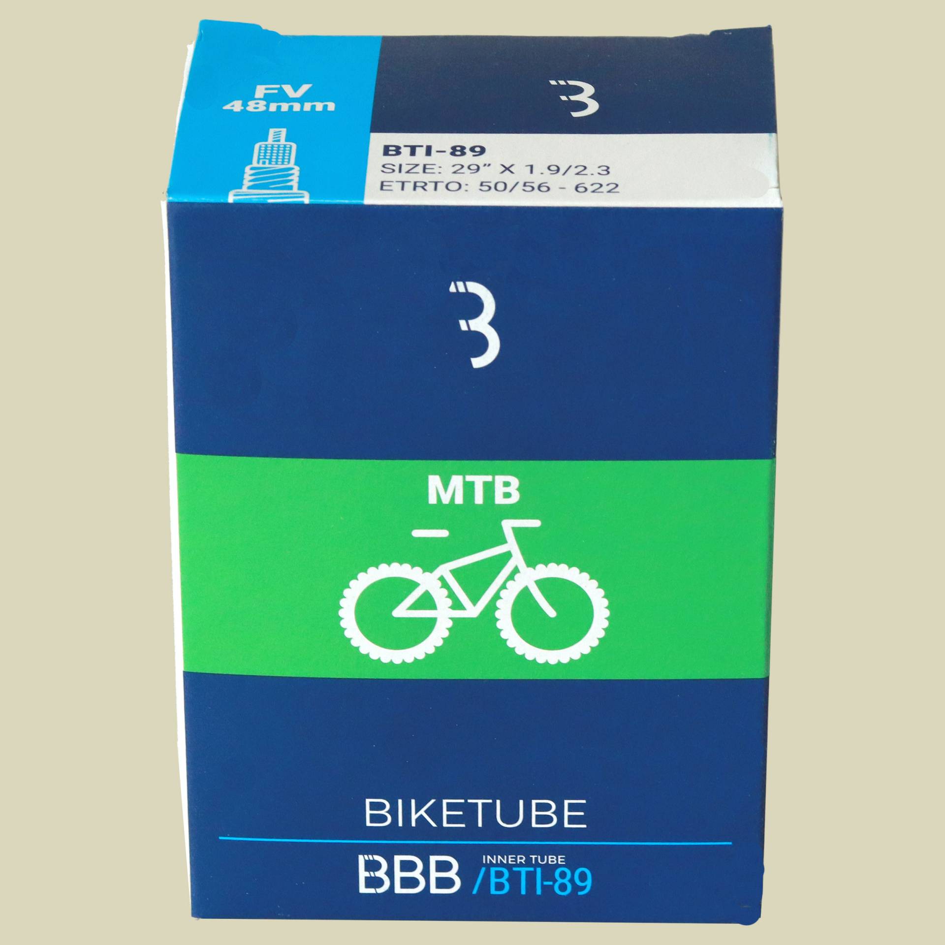 BTI-89 BikeTube 29 FV48 29&#039;&#039; x 1.9/2.3 von BBB Cycling