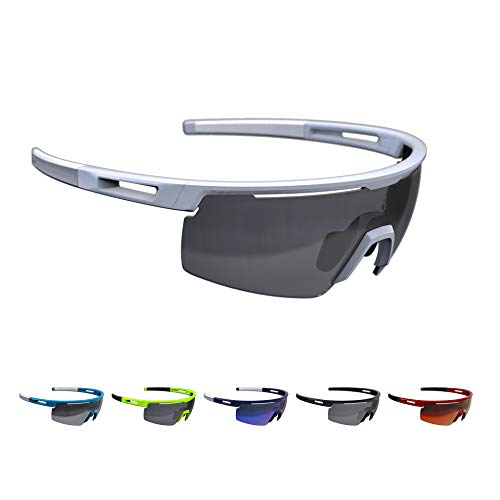 BBB Cycling Fahrradbrille Avenger | Herren und Damen Sportbrille Sonnenbrille Radsport | mit Wechselgläsern | Polycarbonat | MTB Rennrad Urban | Matt Weiß | BSG-57 BBB Cycling Fahrradbrille Avenger | Herren und Damen Sportbrille Sonnenbrille Radsport | mit Wechselgläsern | Polycarbonat | MTB Rennrad Urban | Matt Weiß | BSG-57 von BBB