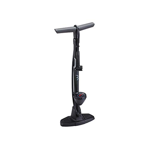 BBB Cycling AirWave Luftpumpe für Fahrrad | Standpumpe mit Manometer | Handpumpe mit DualHead 3.0 für Presta Dunlop und Schrader | BFP-20 | Schwarz BBB Cycling AirWave Luftpumpe für Fahrrad | Standpumpe mit Manometer | Handpumpe mit DualHead 3.0 für Presta Dunlop und Schrader | BFP-20 | Schwarz von BBB