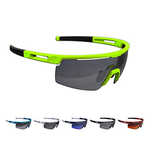 BBB Cycling Fahrradbrille Avenger | Herren und Damen Sportbrille Sonnenbrille Radsport | mit Wechselgläsern | Polycarbonat | MTB Rennrad Urban | Neongelb | BSG-59 BBB Cycling Fahrradbrille Avenger | Herren und Damen Sportbrille Sonnenbrille Radsport | mit Wechselgläsern | Polycarbonat | MTB Rennrad Urban | Neongelb | BSG-59 von BBB