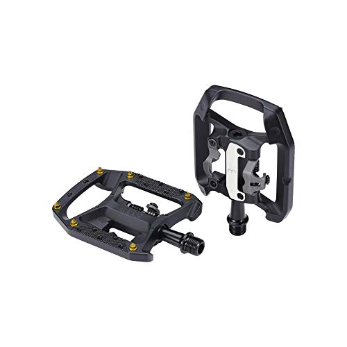 BBB Cycling Fahrrad Pedale Aluminium CrMo SPD Klickpedale und Flat für MTB Urban Electric Fahrrad Anti-Rutsch Langlebige Lager Einstellbare Spannung DualChoice Trail BPD-62, 90 x 100 mm BBB Cycling Fahrrad Pedale Aluminium CrMo SPD Klickpedale und Flat für MTB Urban Electric Fahrrad Anti-Rutsch Langlebige Lager Einstellbare Spannung DualChoice Trail BPD-62, 90 x 100 mm von BBB