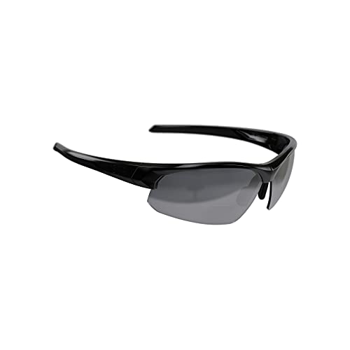 BBB Cycling Fahrrad Sportbrille mit Leseteil für Weitsichtige +2.5 Dioptrien Sehstärke Schwarz Glanz Impress Reader BSG-59 von BBB