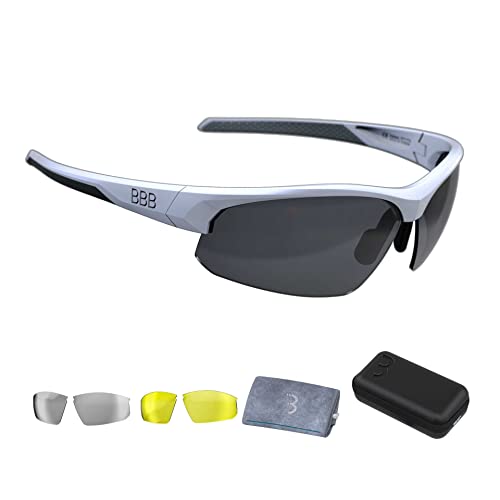 BBB Cycling Fahrradbrille Fahrrad Sonnenbrille Herren und Damen Coole Sportbrille Schnellbrille Radbrille Radsportbrille Sport Sunglasses Men and Women MTB und Rennrad Impress BSG-58T Matt Weiß BBB Cycling Fahrradbrille Fahrrad Sonnenbrille Herren und Damen Coole Sportbrille Schnellbrille Radbrille Radsportbrille Sport Sunglasses Men and Women MTB und Rennrad Impress BSG-58T Matt Weiß von BBB