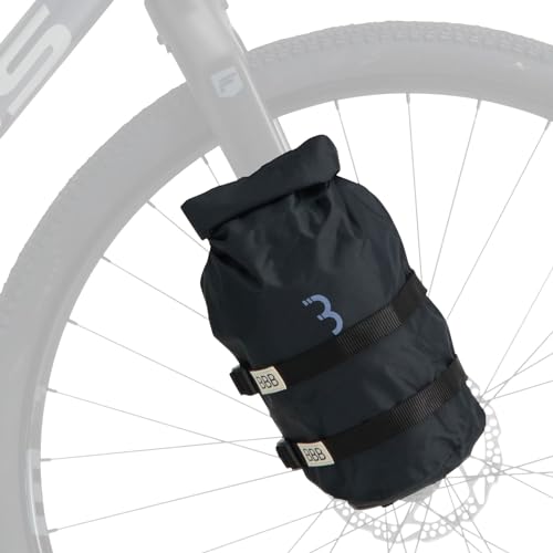 BBB Cycling Gabeltasche Wasserdicht I Fahrrad Gabeltasche Mit Rollverschluss Und Gepäckträger I Fork Bag Schwarz I StackPack BSB-145 BBB Cycling Gabeltasche Wasserdicht I Fahrrad Gabeltasche Mit Rollverschluss Und Gepäckträger I Fork Bag Schwarz I StackPack BSB-145 von BBB