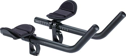 BBB Cycling Aero Bars Maximale Aerodynamik Fahrradlenker Aluminium Fahrrad Lenkeraufsatz Extra lange J-Bend Armlehne für Rennräder Triathlon Lenkerstütze Rutschfeste Fahrradgriffe AeroMax BHB-60 von BBB