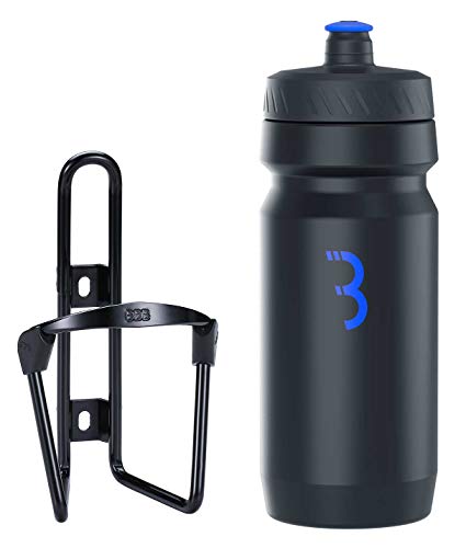 BBB Cycling Wasserflasche und Halter Kombination Universal Fahrrad Flaschenhalter für Rennrad und MTB Leicht Aluminium FuelTank und CompTank BBC-03C Schwarz/Schwarz-Blau BBB Cycling Wasserflasche und Halter Kombination Universal Fahrrad Flaschenhalter für Rennrad und MTB Leicht Aluminium FuelTank und CompTank BBC-03C Schwarz/Schwarz-Blau von BBB
