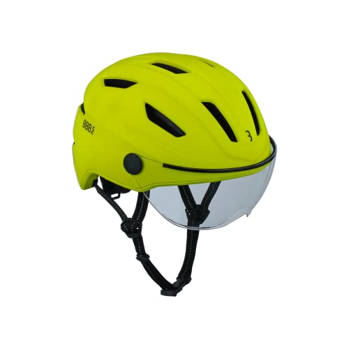 BBB Unisex-Adult Move Faceshield Fahrradhelme, Neon Gelb, M von BBB