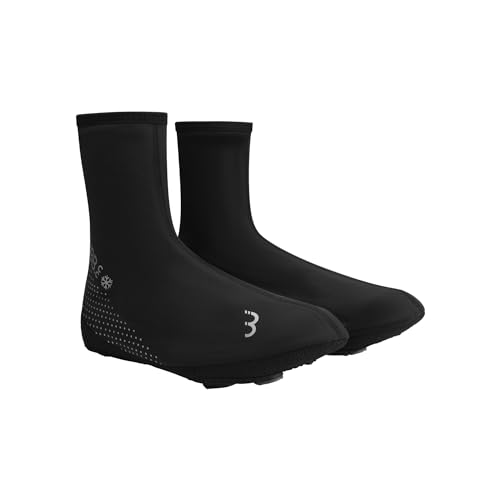 BBB Cycling Fahrrad Überschuhe für Herren und Damen | Warme Schuhüberzieher für Rennrad und MTB Kalteschutz Thermo Windfest | Freeze BWS-21 Schwarz 37/38 von BBB