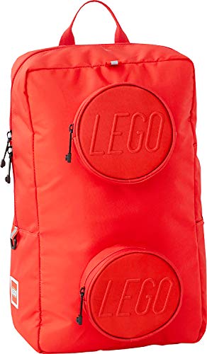 Lego Bags Signature Brick 1x2 Rucksack 18 Liter, Alltagsrucksack ca. 40 x 24 x 13 cm, Freizeit Daypack mit Brustgurt in Rot, Hauptfach mit Laptop und Tablet Fach und 2 Fronttaschen mit Handyfach Lego Bags Signature Brick 1x2 Rucksack 18 Liter, Alltagsrucksack ca. 40 x 24 x 13 cm, Freizeit Daypack mit Brustgurt in Rot, Hauptfach mit Laptop und Tablet Fach und 2 Fronttaschen mit Handyfach von LEGO