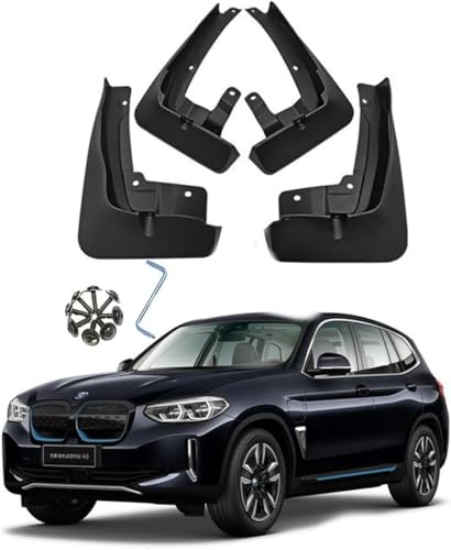 BBYANG 4-teilige Auto-Schmutzfänger - passt für BMW iX3 2021-2023 Kotflügel vorn und hinten, Radspritzschutz, Schmutzfänger von BBYANG