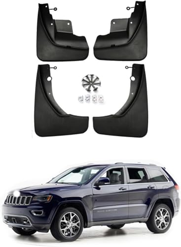 BBYANG 4-teilige Auto-Schmutzfänger - passt für Jeep Grand Cherokee 2005-2021 Kotflügel vorn und hinten, Radspritzschutz, Schmutzfänger von BBYANG