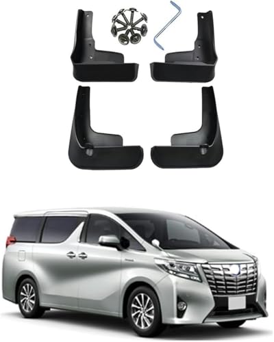 BBYANG 4-teilige Auto-Schmutzfänger - passt für Toyota Alphard 2010-2023 Kotflügel vorn und hinten, Radspritzschutz, Schmutzfänger von BBYANG