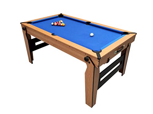 BCE Razor 5ft Rollbarer, Flach Klappbarer Billardtisch – Niedriges Profil-Design – Komplett Montiert – 4-Wege-Radsystem – Mit Wendbarer Tischtennisplatte & Zubehör – Leicht zu Verstauen BCE Razor 5ft Rollbarer, Flach Klappbarer Billardtisch – Niedriges Profil-Design – Komplett Montiert – 4-Wege-Radsystem – Mit Wendbarer Tischtennisplatte & Zubehör – Leicht zu Verstauen von BCE
