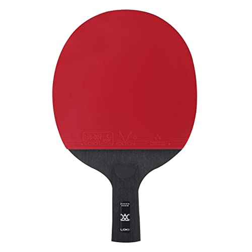 Tischtennisschläger, 9-Sterne-Tischtennisschläger, 5 Holz- und 2 Carbon-Bodenplatten, von Ittf Zertifiziert, horizontaler Griff/Penhold-Griff for fortgeschrittene, fortgeschrittene und professionelle von BCJMKDX