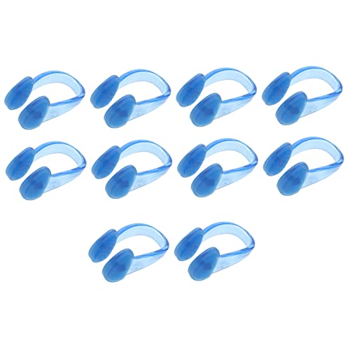 BCOATH 10 Stück Nasenklammer Anti Erstickungs Wasserklammer Nasenklemme Poolzubehör Praktische Schwimmversorgung Nasenschutz Tragbarer Clip von BCOATH