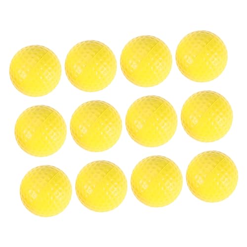 BCOATH 12st Golfschaumball Weiße Kugeln Leichte Golfbälle Golf-trainingsgeräte Bälle Im Freien Schwungtrainingsbälle Übungsbälle Aus Schwamm Golf-übungsbälle Synthesekautschuk Yellow von BCOATH