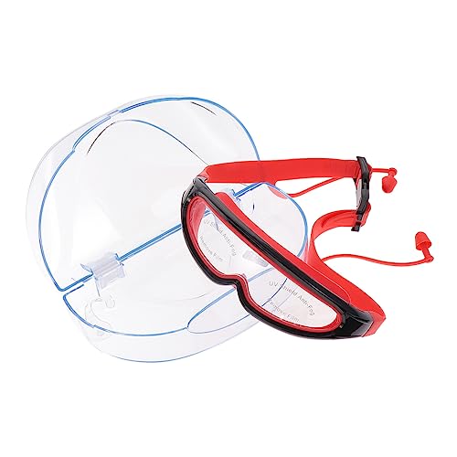 BCOATH 1stk Schwimmbrille Vertikale Jalousiehalterungen Schutzbrille Für Kinder Schwimmausrüstung Kinder Ohrstöpsel Kinderbrille Kinder Schwimmen Ohr Taucherbrille Rot von BCOATH