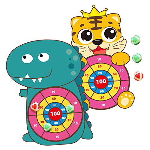 BCOATH 2 Sätze Kinder Ziel Spielzeug Darts Spielzeug Junge Dartscheibe Spielzeug Dartscheibe Spiel Spielzeug Party Dartscheibe Spiel Indoor Spiele Dartscheibe Klebrige Kugel Dartscheibe von BCOATH