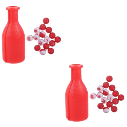 BCOATH 2 Sets Billard Zubehör Würfel Tragbare Billard Flasche Billard Flasche Requisiten Billard Shaker Flasche Snooker Flasche Requisiten Billardkugeln Spielzeug Requisiten von BCOATH