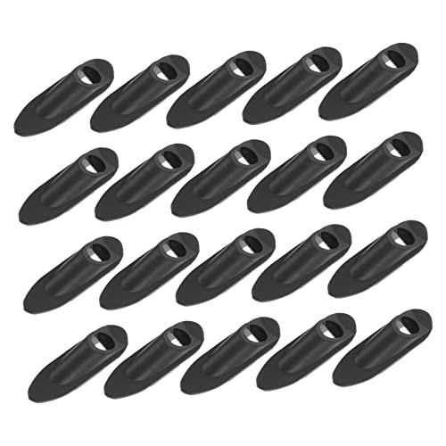 BCOATH 20St Fahrradschlauch bremskabel Cable Clip Rohrschelle für Fahrradleitungen Rohrhalter Kabelclip Halterung für Mountainbike-Leitungen eingebetteter Kabelklemmhalter Plastik Black von BCOATH