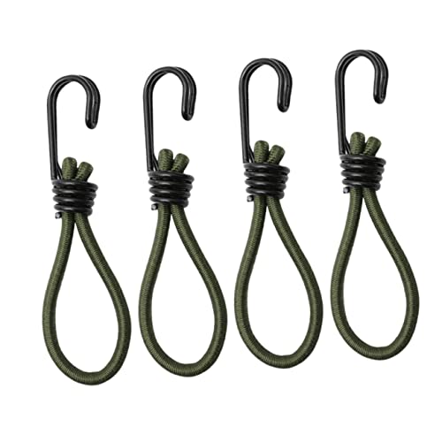 BCOATH 4 Stück elastische elastische Schnur Tipi im Freien Bungee-Seile strapazierfähig im Freien zeltleinenspanner Outdoor Gear Zelte Campingzubehör Zeltbefestigung Bungee Seil Emulsion von BCOATH