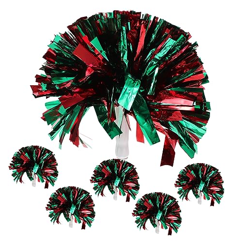 BCOATH 6St Pompons für den Sport Handtanz-Pompons jubelnde Krachmacher jubelnde Pompons Handpompons für Cheerleading Tanzpompons für Aufführungen kleine Pompons Cheerleader-Pompons Prop von BCOATH