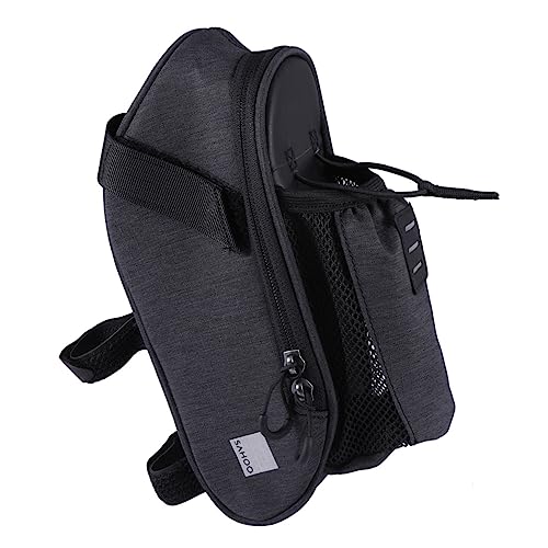 BCOATH Fahrradtasche Lenkradtasche Für Rennrad Großes Fassungsvermögen Von Dacron Aufbewahrungstasche Ideale Hecktasche Für Outdoor Aktivitäten Schwarz von BCOATH