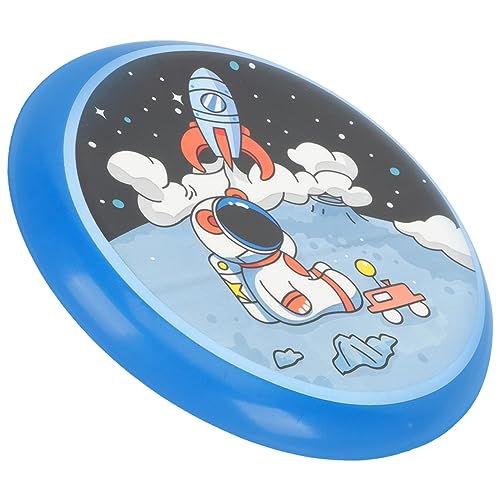 BCOATH Frisbeescheibe Flugscheibe Am Strand Spielzeug Für Kinder Flexible Flugscheibe Cartoon Fliegende Scheibe Flugscheiben Pu-flugplatte Outdoor-flugscheibe Spielzeuge Polyurethan Blue von BCOATH